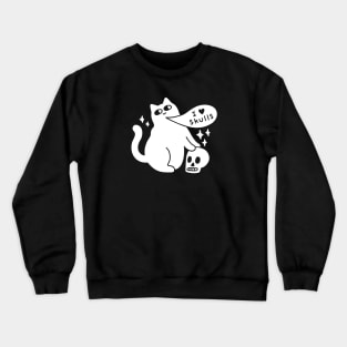 I Love Skulls Cat Crewneck Sweatshirt